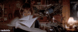 Robot interacting with a book.