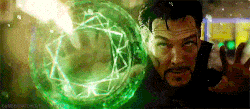 Magic circle with glowing energy