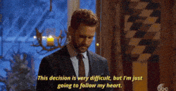 Emotional decision in a cozy setting.