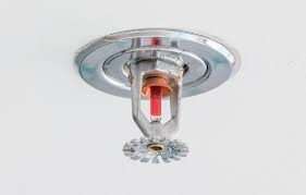 Ceiling-mounted fire sprinkler system