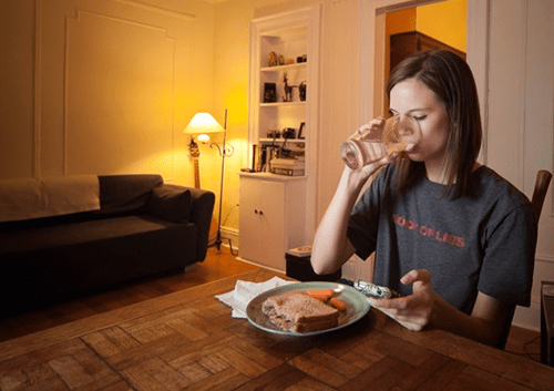 eating alone