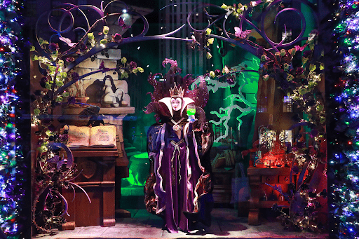 Evil queen in a magical setting