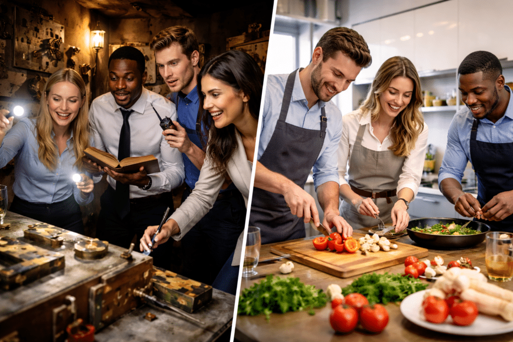 escape room team building vs corporate activities in NYC